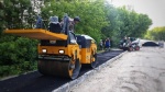 На улице Ульяновская начались работы по асфальтированию тротуара