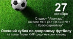 В Красноармейске состоится Осенний кубок по дворовому футболу на призы Главы КМР