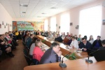 В зале заседаний идет прямая трансляция собрания актива Саратовской области