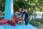 В день празднования села Рогаткино, учащиеся сельской школы почтили память земляков погибших в ВОВ