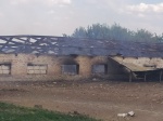Вчера в селе Высокое,  сгорело одно из четырех помещений для содержания скота