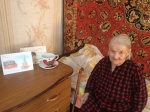 Сотрудники комплексного центра социального обслуживания населения поздравили Сивик Анастасию Григорьевну с 95-летием